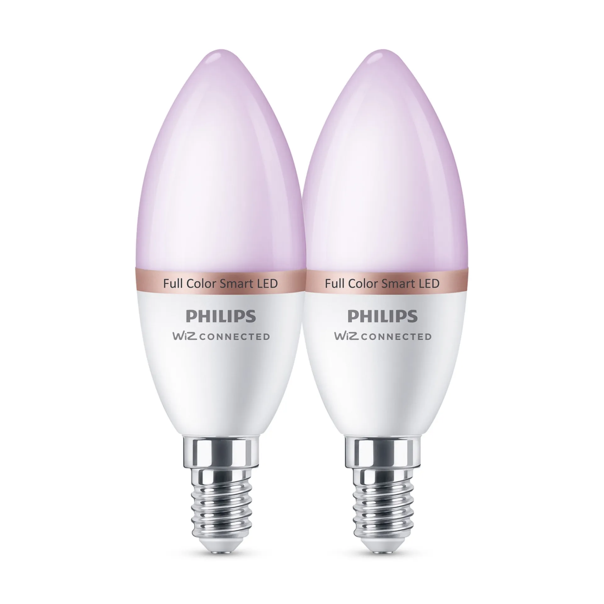 Hot Philips Smart COLOR 2-PAK LED PÆRE E14 KERTE 5W