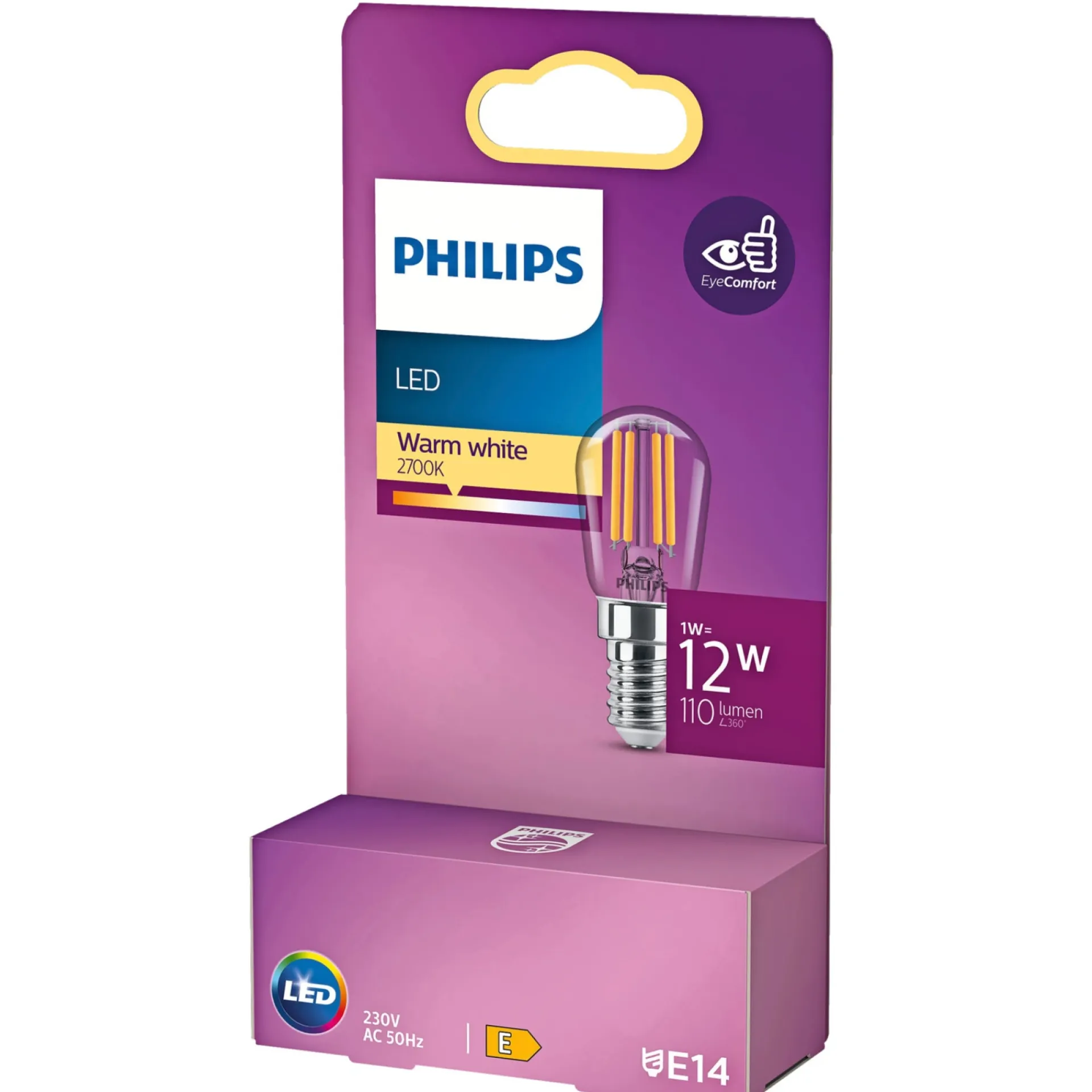 New Philips T25S LED PÆRE KERTE E14 1W