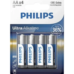 Online Philips ULTRA ALKALINE AA BATTERI 4 STK/PK