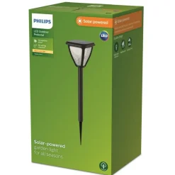 Best Philips VAPORA SOLCELLE BEDLAMPE SORT 28,4 CM