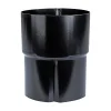 Clearance Plastmo SORT 90 MM RØRSAMLEMUFFE