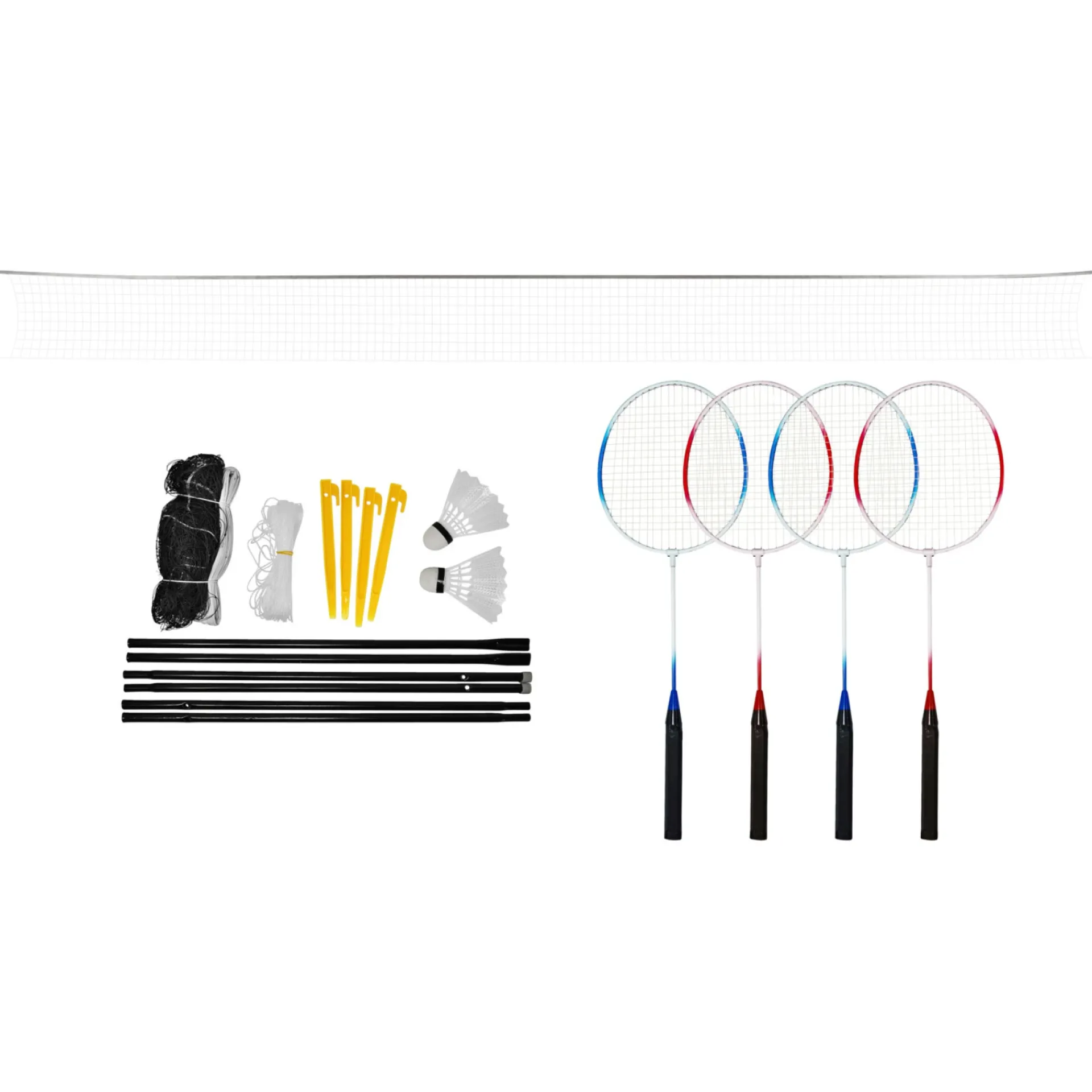 Sale Play>it BADMINTONSÆT - 4 SPILLERE HAVESPIL