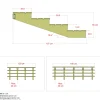 Discount Plus 4 TRIN TERRASSETRAPPE 1200 X 550 MM