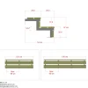 Plus 2 TRIN TERRASSETRAPPE 1200 X 370 MM