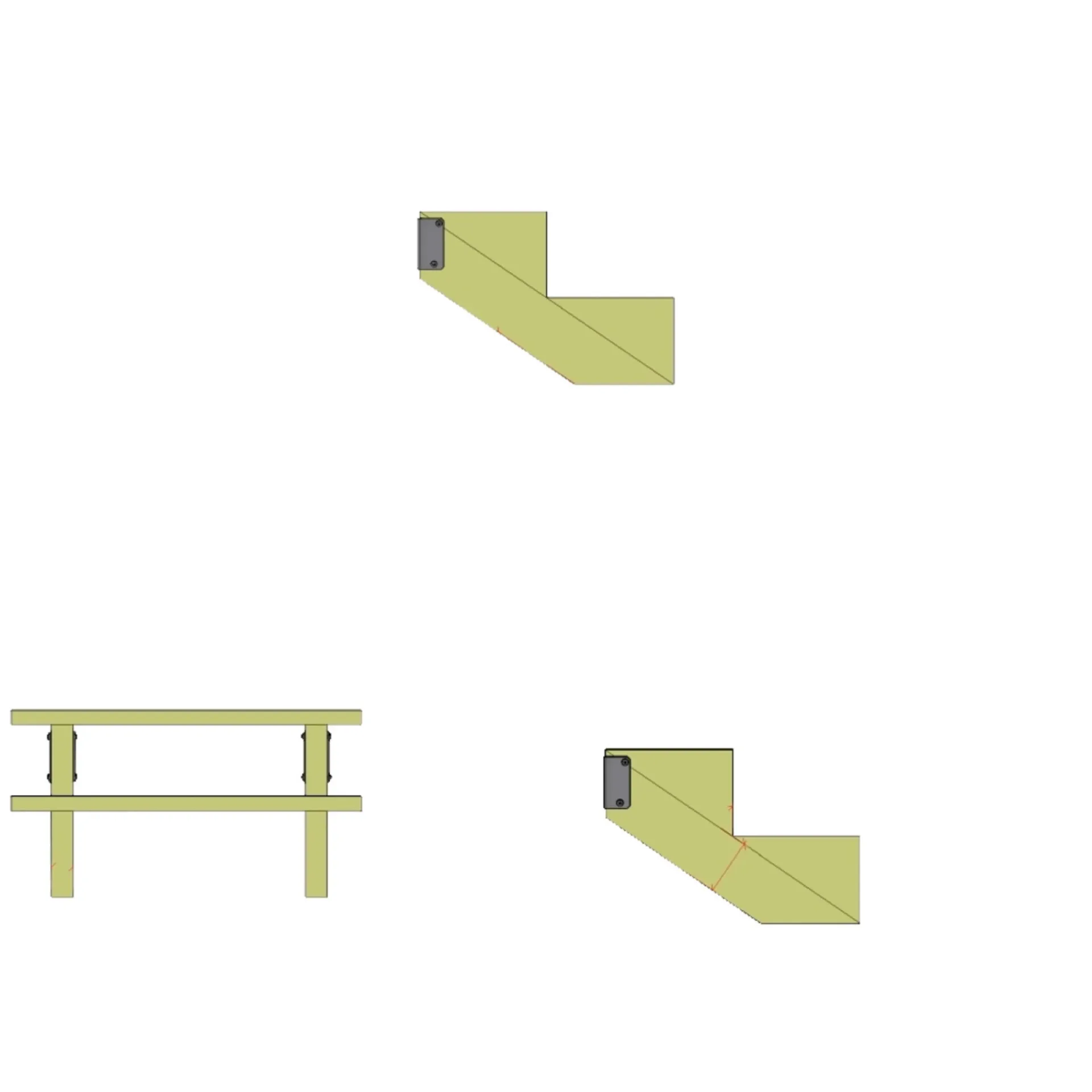 Clearance Plus 3 TRIN TRAPPEVANGE 42 X 340 MM