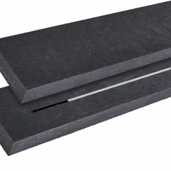 Discount Plus ALPHA L177 CM M/2 RYGLÆN BORDBÆNKESÆT SORT