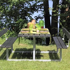Discount Plus BASIC BORDBÆNKESÆT SORT