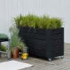 Plus BLOMSTERKASSE SORT 70 X 50 X 120 CM