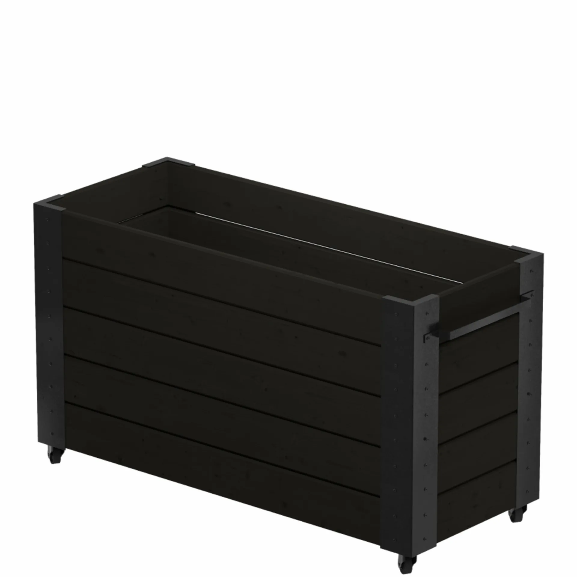 Plus BLOMSTERKASSE SORT 70 X 50 X 120 CM