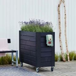 Online Plus BLOMSTERKASSE SORT 95 X 50 X 120 CM