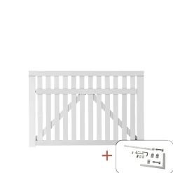 Discount Plus COUNTRY LÅGE FUNGICIDBEHANDLET OG GRUNDMALET 2 GANGE HVID 150 X 98 CM