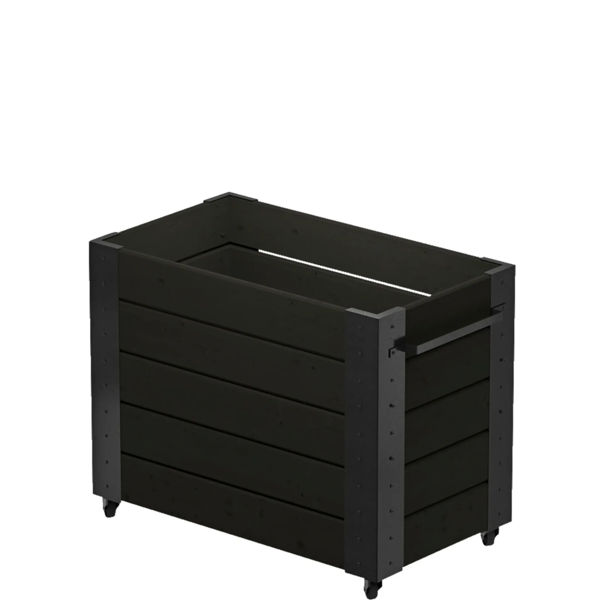 Outlet Plus CUBIC BLOMSTERKASSE SORT 70 X 50 X 87 CM
