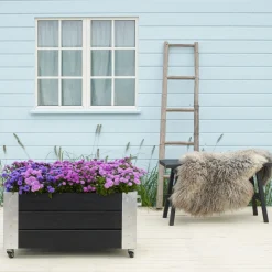 Outlet Plus CUBIC BLOMSTERKASSE SORT 45 X 87 X 50 CM