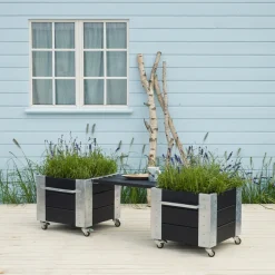 Best Plus CUBIC BLOMSTERKASSE SORT 45 X 46 X 50 CM