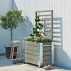 Outlet Plus CUBIC BLOMSTERRUMDELER GRÅBRUN 155 X 87 X 50 CM