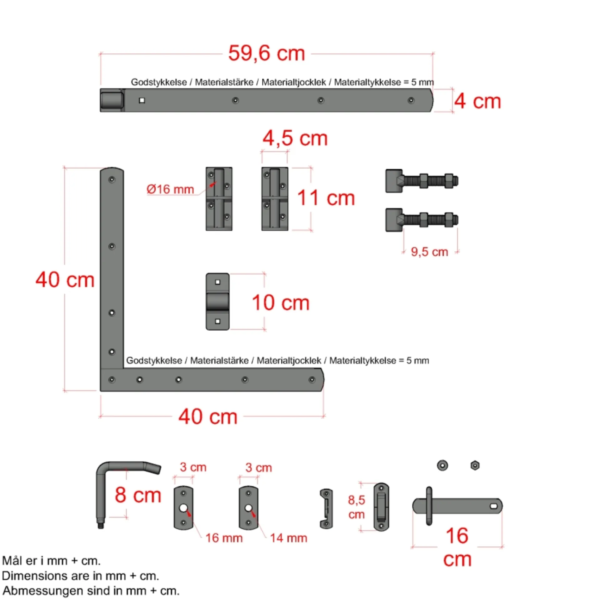 Hot Plus DECORA LÅGE FUNGICIDBEHANDLET OG GRUNDMALET 2 GANGE SORT 100 X 180 CM