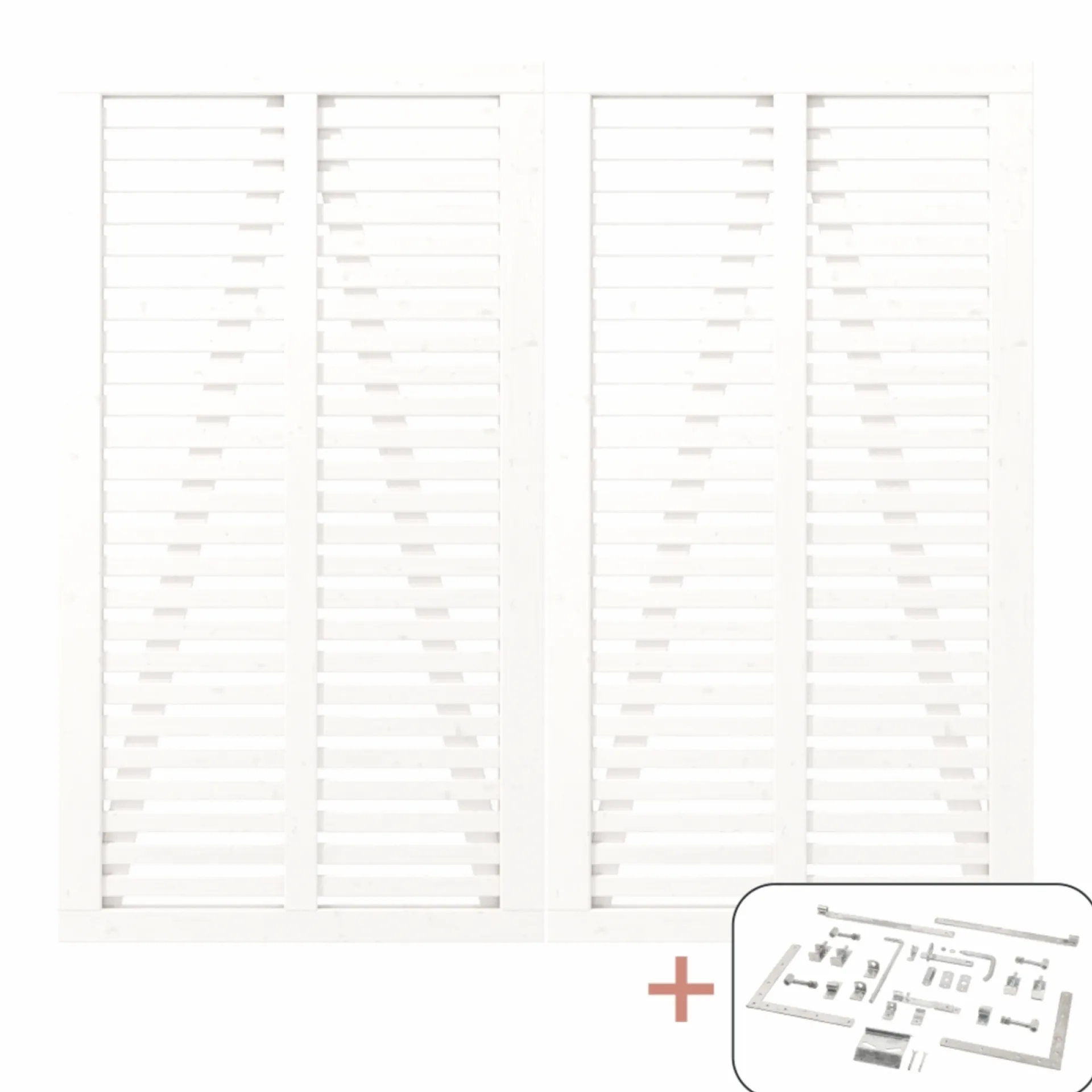 Outlet Plus DOBBELTLÅGE FUNGICIDBEHANDLET & GRUNDMALET 2 GANGE HVID 200 X 180 CM