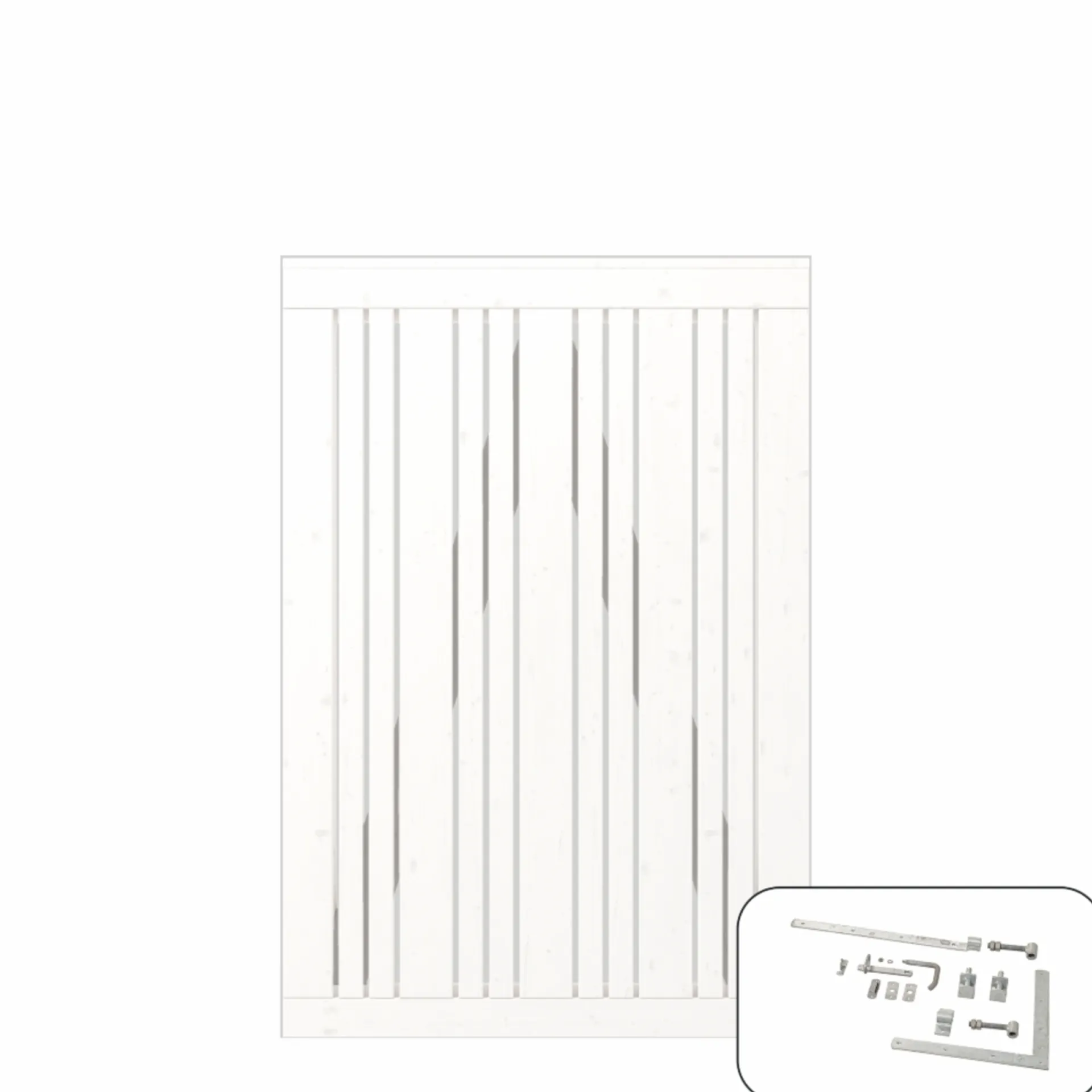 Outlet Plus ENKELTLÅGE FUNGICIDBEHANDLET & GRUNDMALET 2 GANGE HVID 95 X 140 CM