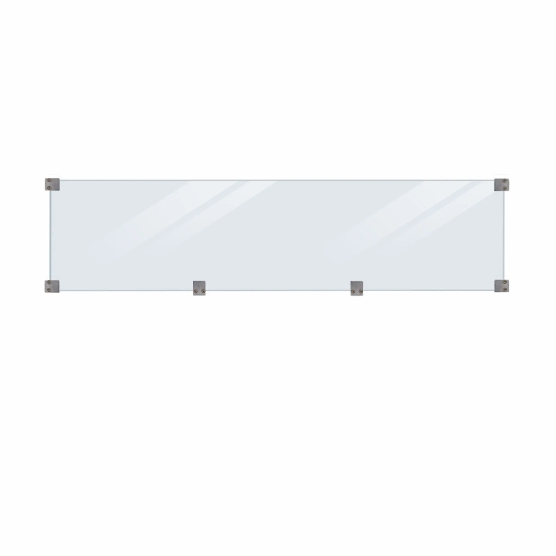 Best Plus GLAS T/KLINK-/PLANKEHEGN TRYKIMP. GRUNDMALET KLAR 174 X 44.60 CM