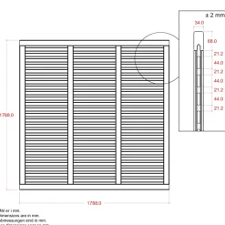 Best Plus HEGN FUNGICIDBEHANDLET OG GRUNDMALET SORT 180 X 180 CM
