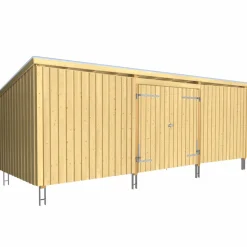 Hot Plus INKL. TAGPAP/ALULISTER/STOLPEFØDDER HAVEHUS 14 M2
