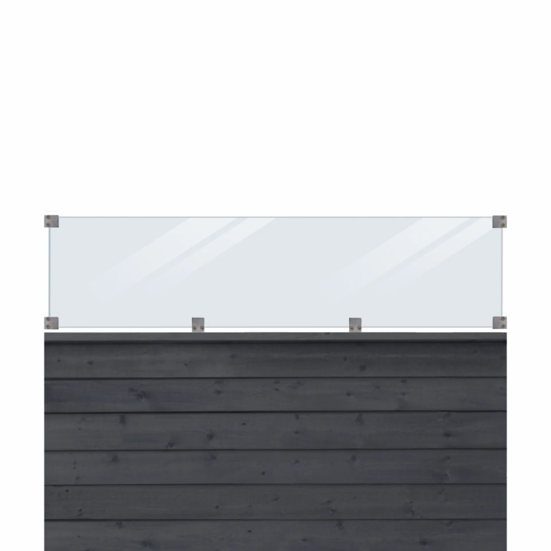 Discount Plus KLINK PROFILHEGN TRYKIMPRÆGNERET OG GRUNDMALET SORT 174 X 125 CM