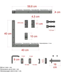 Clearance Plus LÅGE TRYKIMPRÆGNERET NATUR 100 X 163 CM