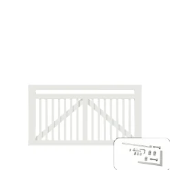 Online Plus LINEA LÅGE FUNGICIDBEHANDLET OG GRUNDMALET 2 GANGE HVID 150 X 80 CM