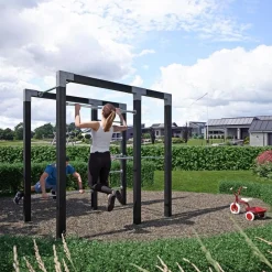 Clearance Plus OUTDOOR FITNESSSTATIV 220 X 138 X 210 CM SORT