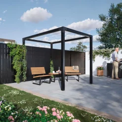 Hot Plus PERGOLA 208 X 198 X 268 CM SORT