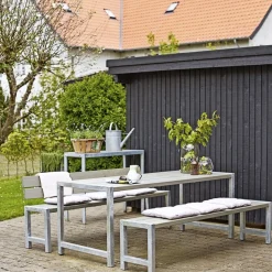 Best Plus PLANKEBÆNK GRÅBRUN 176 CM
