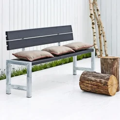 Hot Plus PLANKEBÆNK SORT 176 CM