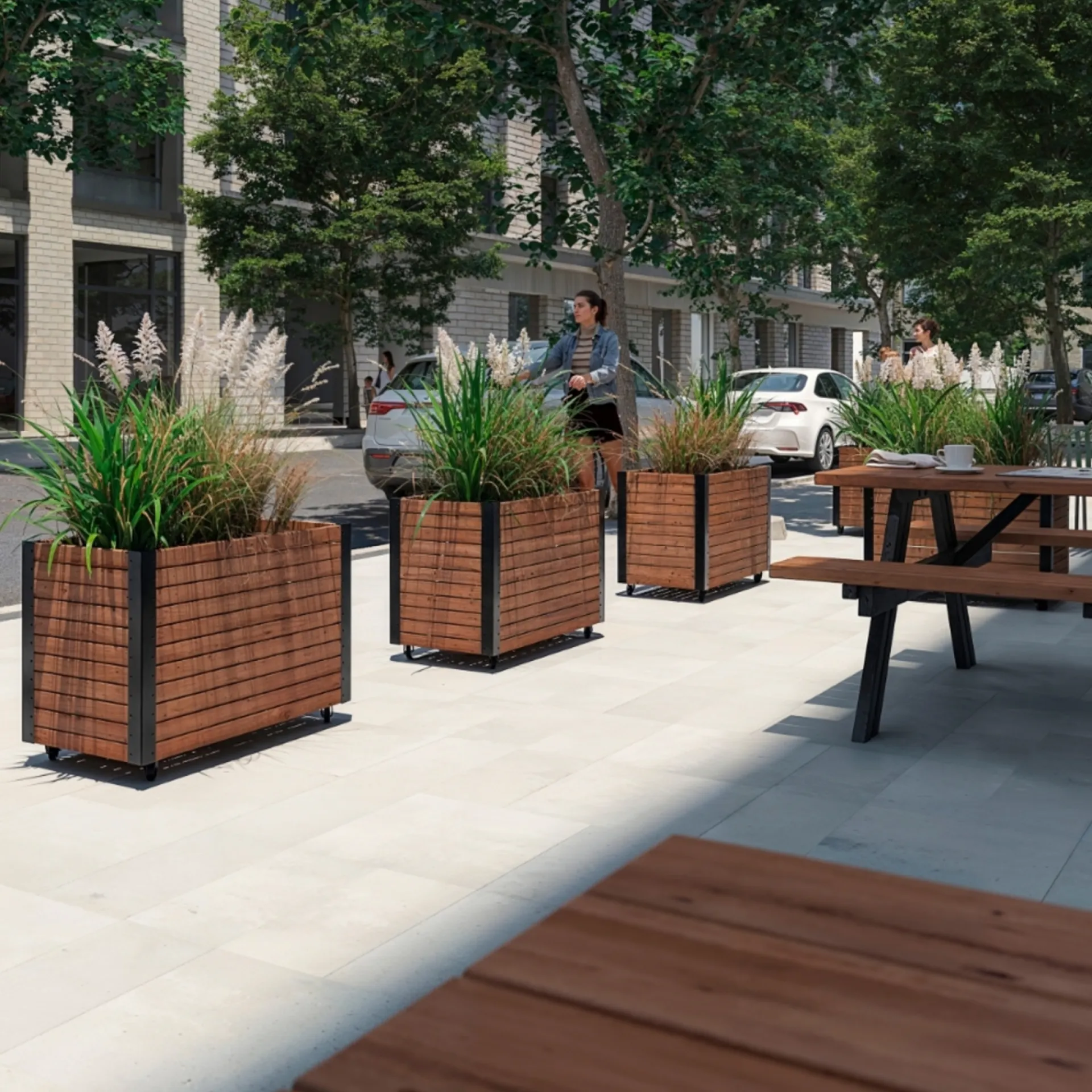 Clearance Plus PLANTEKASSE GYLDENBRUN/SORT 65.50 X 47 X 87 CM
