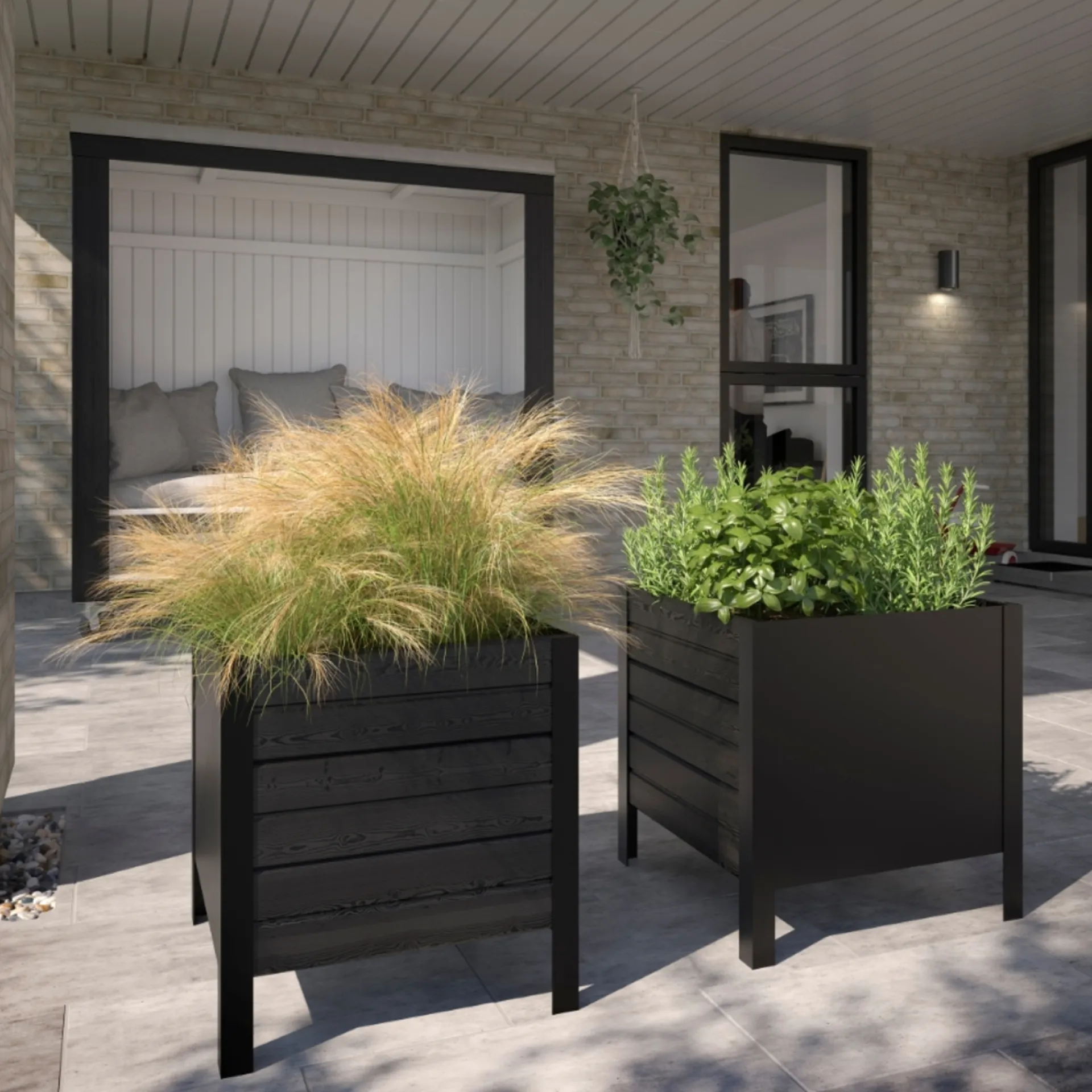 Best Plus PLANTEKASSE SORT 46.50 X 46 X 43 CM