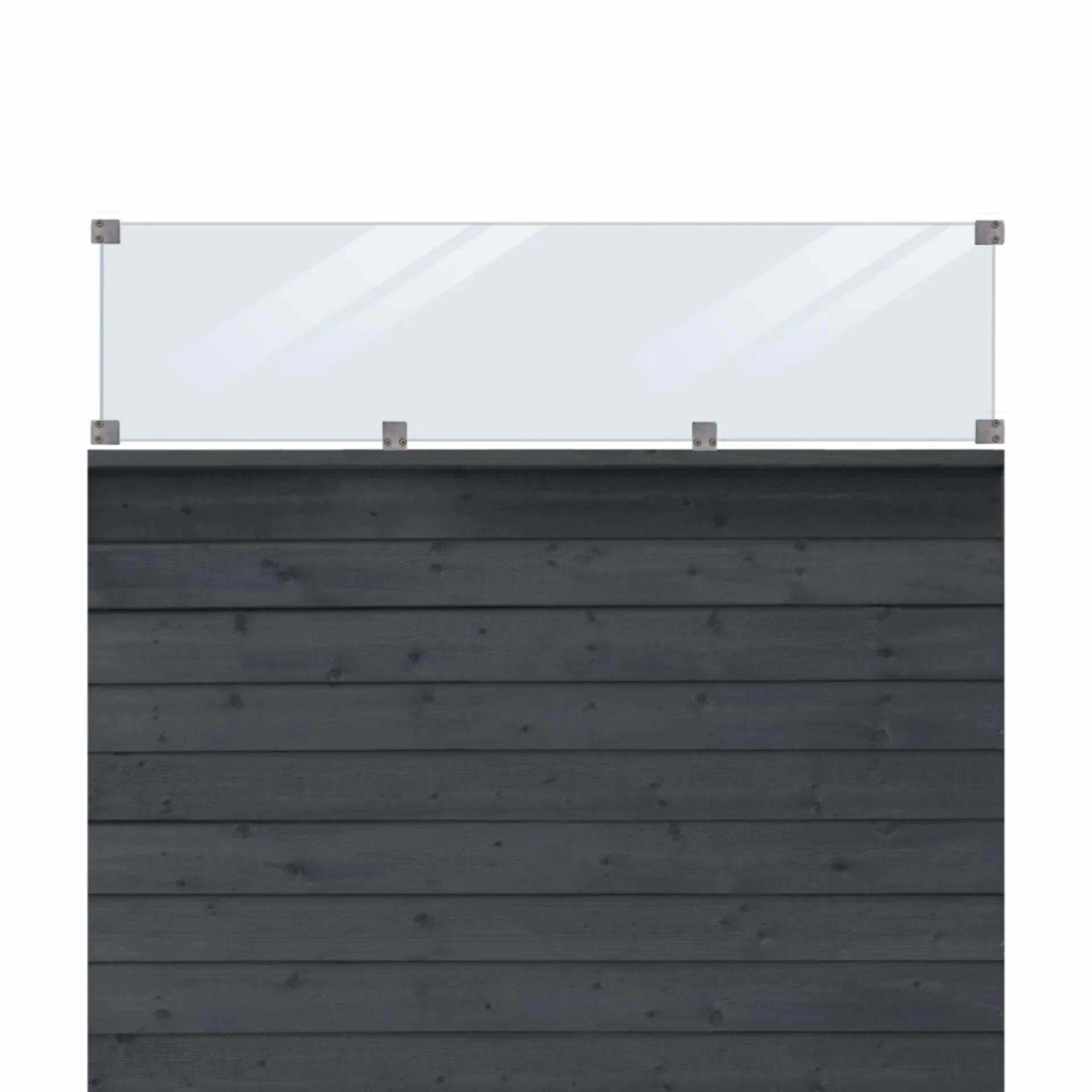 Outlet Plus PROFILHEGN TRYKIMPRÆGNERET OG GRUNDMALET SORT 174 X 163 CM