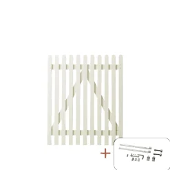 Clearance Plus RETRO LÅGE FUNGICIDBEHANDLET OG GRUNDMALET 2 GANGE HVID 100 X 120 CM