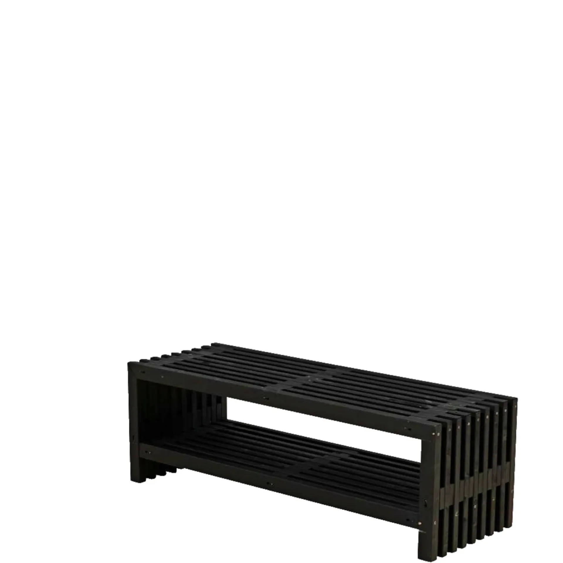 New Plus RUSTIK TRALLEBÆNK SORT 138 CM