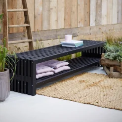Hot Plus RUSTIK TRALLEBÆNK SORT 218 CM