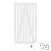 Outlet Plus SENDAI LÅGE FUNGICIDBEHANDLET OG GRUNDMALET 2 GANGE HVID 100 X 180 CM