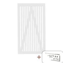 Outlet Plus SENDAI LÅGE FUNGICIDBEHANDLET OG GRUNDMALET 2 GANGE HVID 100 X 180 CM