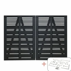 Discount Plus SILENCE LÅGE FUNGICIDBEHANDLET OG GRUNDMALET SORT 200 X 140 CM