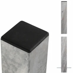 Clearance Plus STÅLSTOLPE VARMGALVANISERET STÅL 8 X 8 X 238 CM