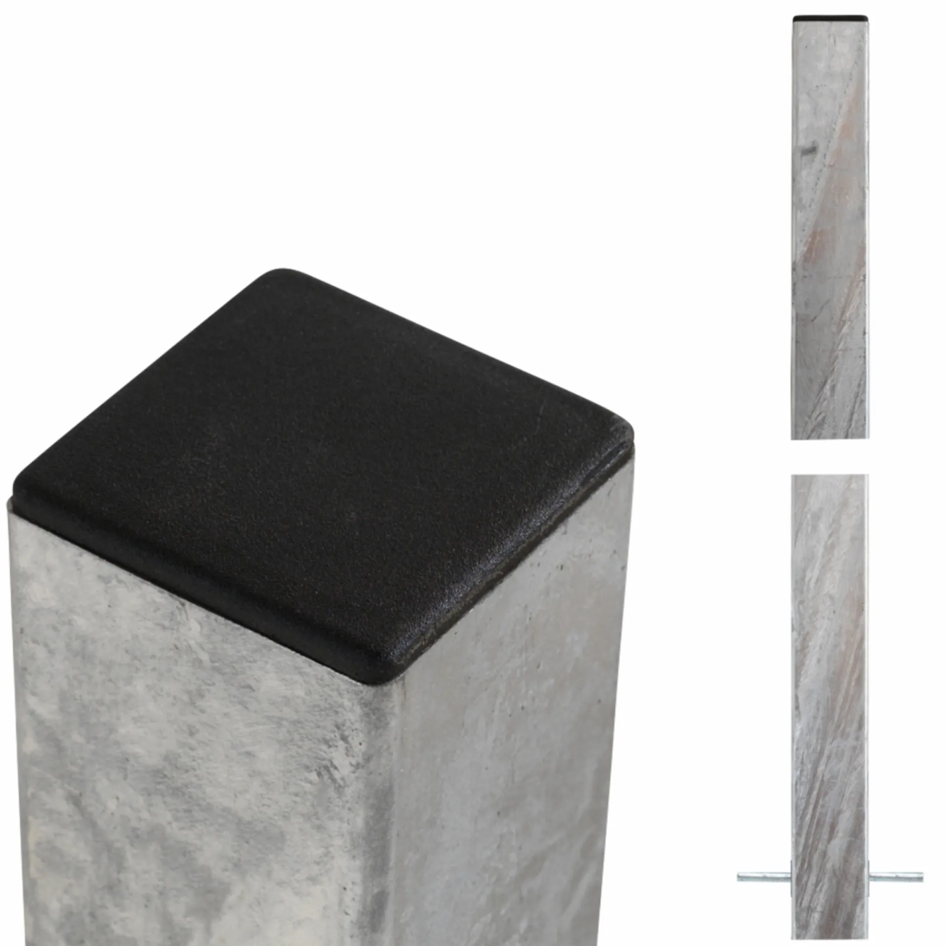 Clearance Plus STÅLSTOLPE VARMGALVANISERET STÅL 8 X 8 X 238 CM