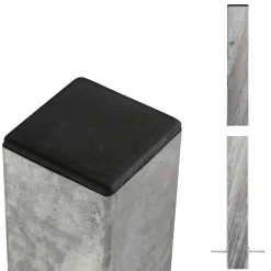 Plus STÅLSTOLPE VARMGALVANISERET STÅL 8 X 8 X 268 CM