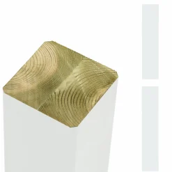 Hot Plus STOLPE TRYKIMPRÆGNERET HVID 9 X 9 X 148 CM