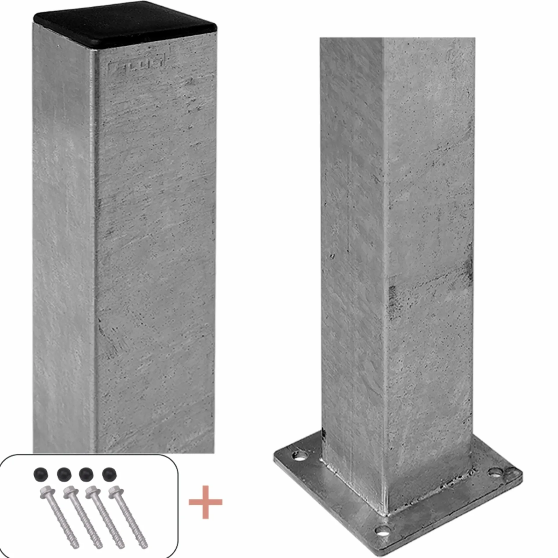 Discount Plus STOLPE VARMGALVANISERET STÅL 8 X 8 X 186 CM