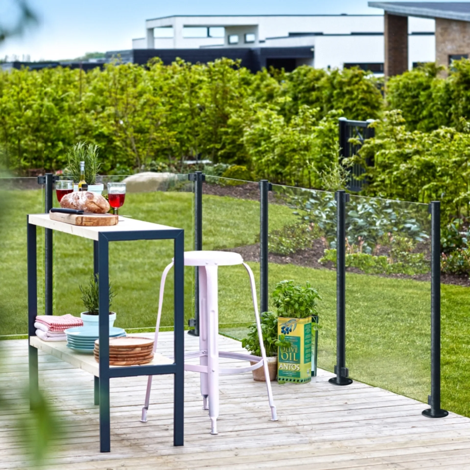 Sale Plus STOLPE VARMGALVANISERET OG PULVERLAKERET GRÅSORT 4.24 X 4.24 X 96 CM