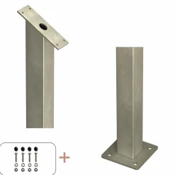 Plus STOLPE VARMGALVANISERET STÅL 4.50 X 4.50 X 87.10 CM