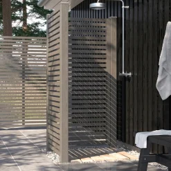 New Plus STOLPEHAT STÅL UMBRAGRÅ 91 X 91 MM