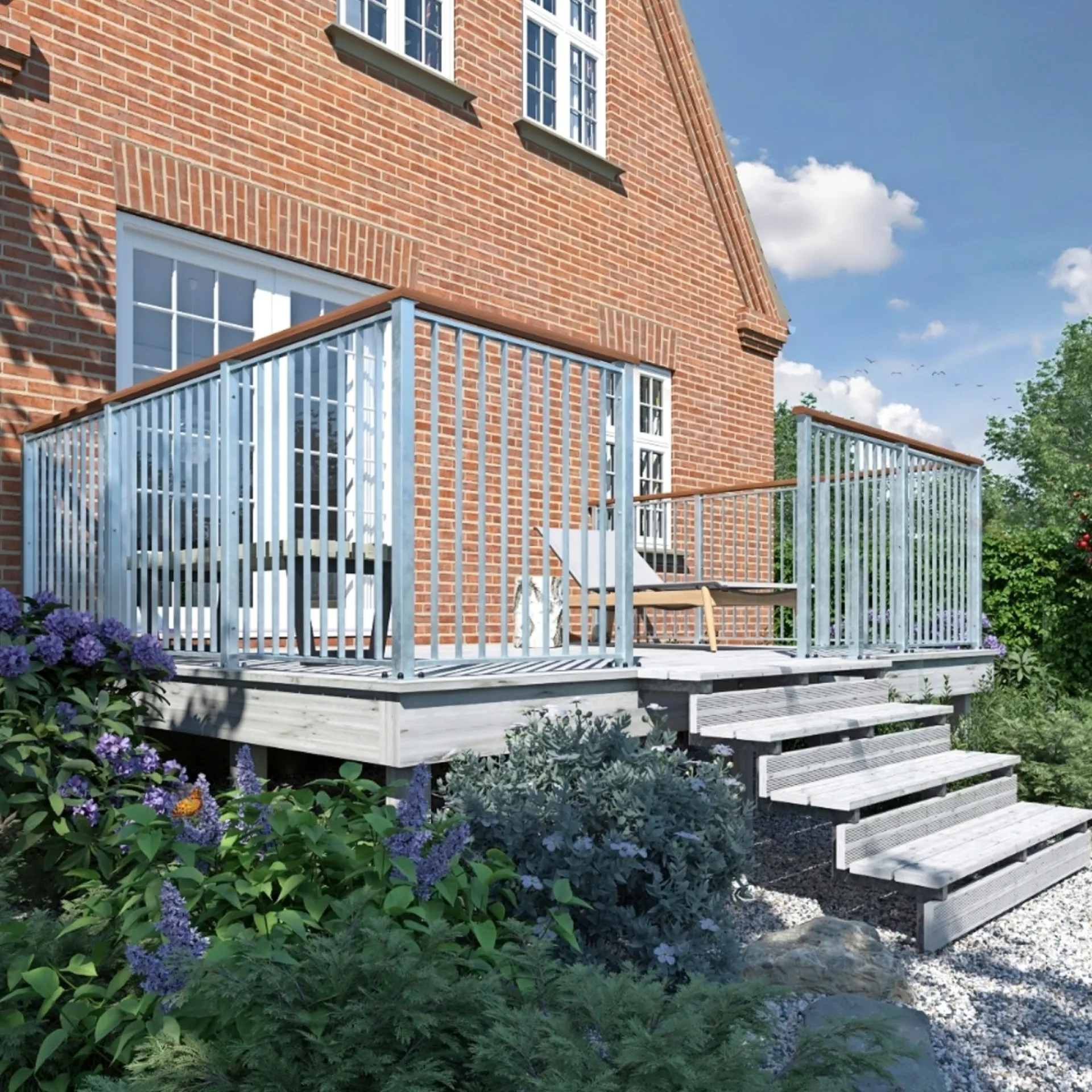Hot Plus TERRASSETRAPPE 1200 X 710 MM
